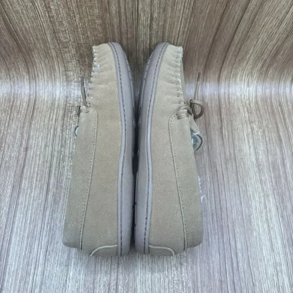 Minnetonka‎ Camp Tie Moccasin Lined Hard Rubber Sole Women’s Size 8 M - Picture 6 of 8